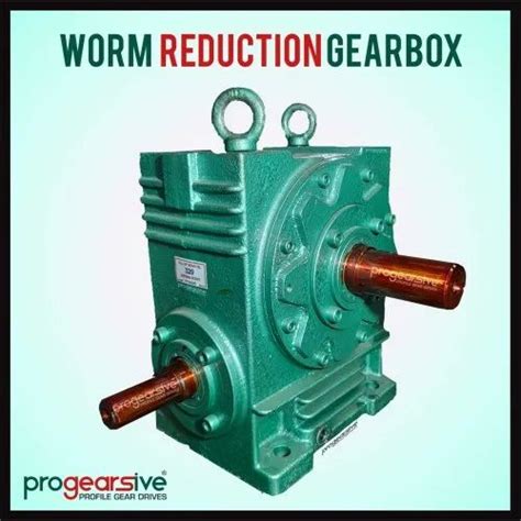 PROGEARSIVE Cast Iron Housing NU Worm Reduction Gear Boxes For