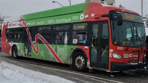 Oc Transpo Electric Bus Route Youtube