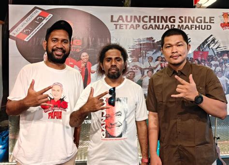 Barag Papua Hadiri Launching Persembahan Lagu Tetap Ganjar Mahfud Untuk