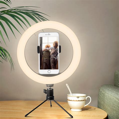 Iphone Ring Light With Holder And Tripod Cell Phone Stand With Etsy