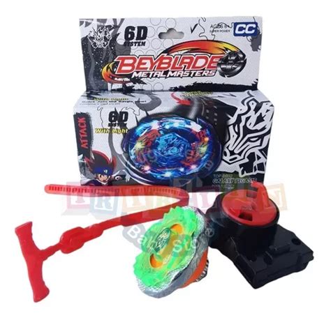 2 Trompo Compatible Beyblade Speed Master Con Lanzador Y Luz MercadoLibre