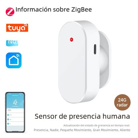 Detector de presencia humana Tuya WiFi Zigbee Radar de detección de