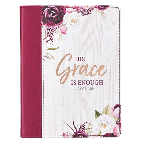 Christian Art Gifts Classic Handy Sized Journal His Grace Is Enough