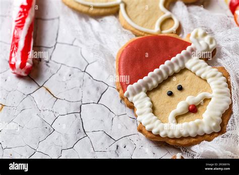 Santa Claus Cookies Stock Photo Alamy