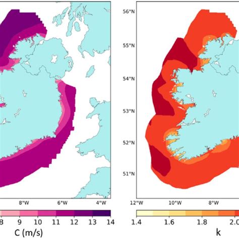 E Spatial Variation Of Weibull Distribution Parameters Of Wind Speed At