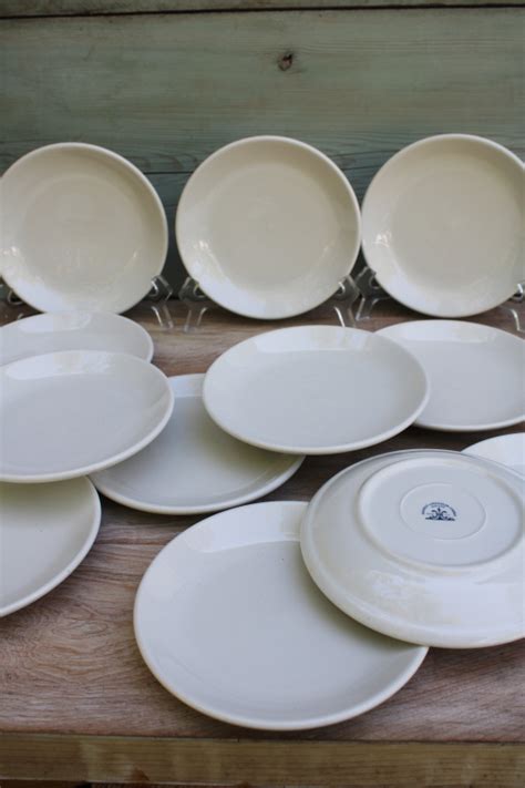 Homer Laughlin USA Lead Free White China Sandwich Or Salad Plates