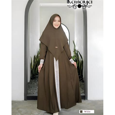 Jual Kanaya Gamis Syari Ukuran S M L Xl Xxl Xxxl Gamis Jumbo Busui Plus