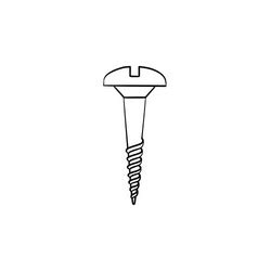 Screw Hand Drawn Sketch Icon Royalty Free Vector Image