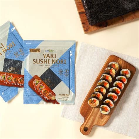 Buy Seafarm Yaki Sushi Nori Twice Roasted Seaweed Sheets Oz