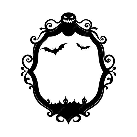 Premium Vector Vintage Creepy Halloween Frame Vector