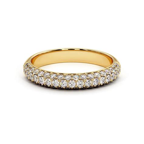 Demi Alliance Diamants Elle Curved Collection Mariage Celinni