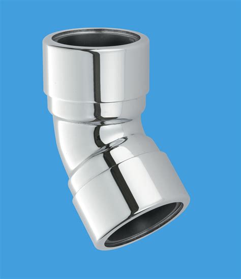 Mcalpine 42mm 90 Degree Elbow Chrome Plated Compression