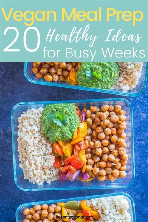 Healthy Vegan Meal Prep Ideas For Busy Weeks