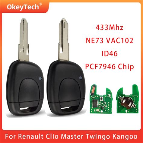 Okeytech Chave Remota Do Carro Para Renault Clio Mestre Twingo Kangoo 1