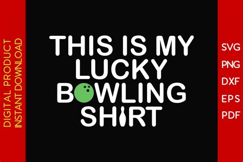 This Is My Lucky Bowling Shirt SVG Grafik Von Creative Design