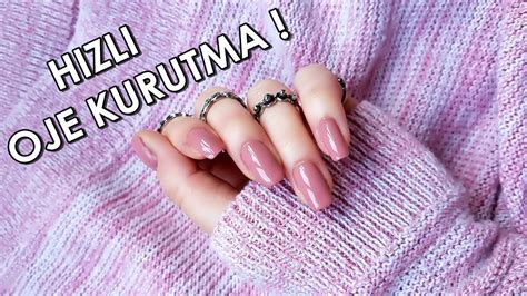 5 Yöntemle Ojeler Nasıl HIZLI Kurutulur l 5 Ways To Dry Your Nails