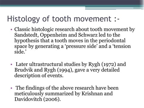 Biology Of Tooth Movement Ppt