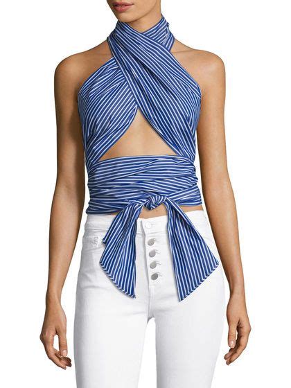 Everything Scarf Halter Wrap Top By Mds Stripes At Gilt Girl Fashion