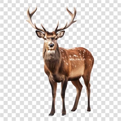 Majestic Deer With Antlers Premium Ai Generated Psd