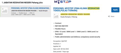 Iklan Jawatan Kosong Jabatan Kesihatan Negeri Pahang Portal Kerja