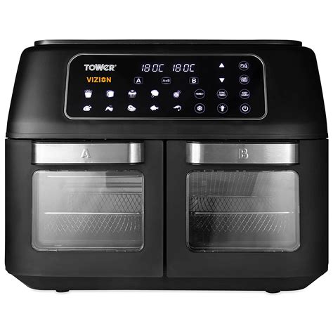 Tower T17102 11l Vortx Dual Zone Air Fryer With Vizion Windows Air Fryers On Sale