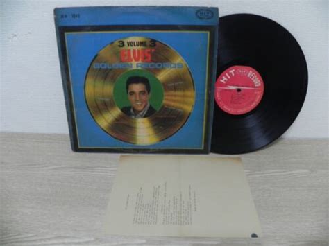 Elvis Presley Golden Records Volume Korea Old Vintage Vinyl Lp W