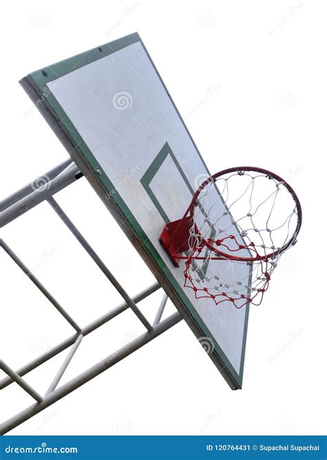 Basketball Hoop Isolated on White Background Stock Image - Image of ...