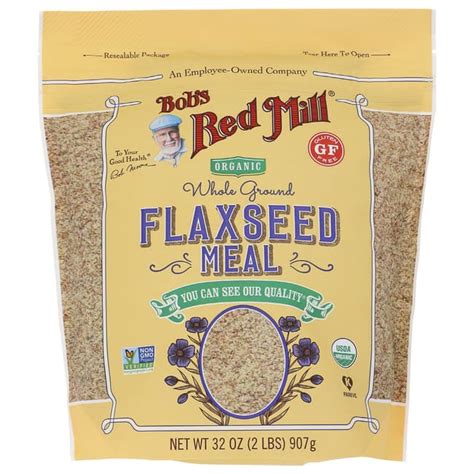 Bob S Red Mill Organic Whole Ground Flaxseed Meal 32 Oz 2 Lbs 907 G