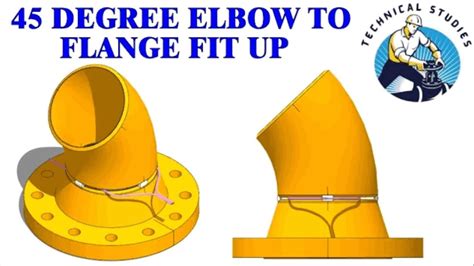 How To Fit Up A Degree Elbow To A Flange Youtube