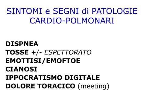 Ppt Respiratory Symptoms And Signs Of Cardio Pulmonary Pathologies