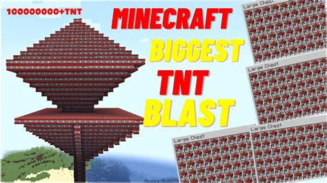 Minecraft Biggest Tnt Explosion Ever Minecraft Tips And Trick Youtube