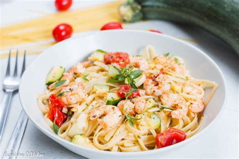 Linguine Aux Crevettes Courgette Et Citron La Cuisine Dadeline