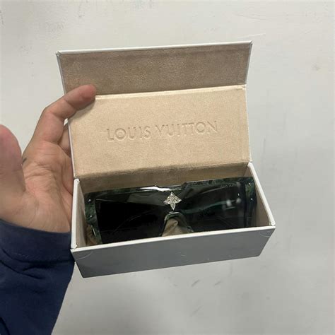 Louis Vuitton Louis Vuitton Green Marble Cyclone Sunglasses Grailed