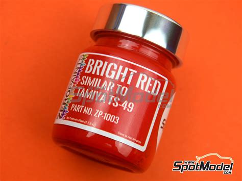 Zero Paints Zp 1003 Paint For Airbrush Bright Red Similar To Ts 49 1 X 60ml For Airbrush Ref