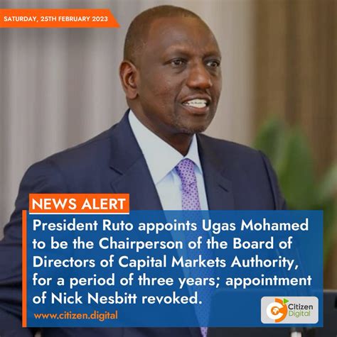 Hot Fm Kenya On Twitter President Ruto Appoints Ugas Mohamed To Be