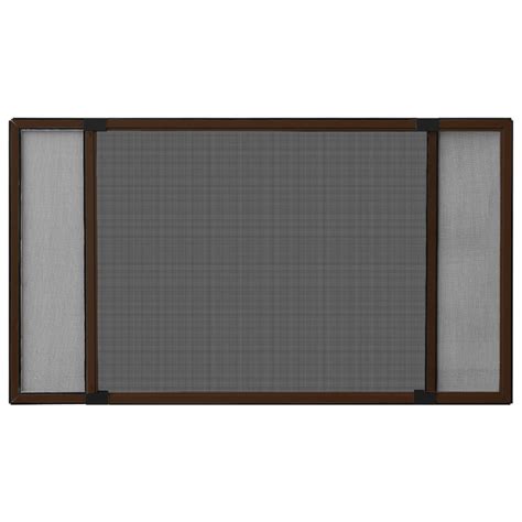 YIN Moustiquaire extensible pour fenêtres Marron 100 193 x75 cm