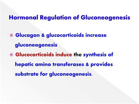 Gluconeogenesis And Its Regulation Ppt