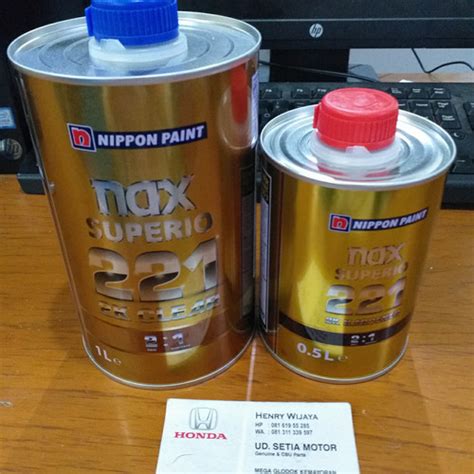 Jual Superio 221 Clear Hardener 1 5L Set Original Nippon Paint