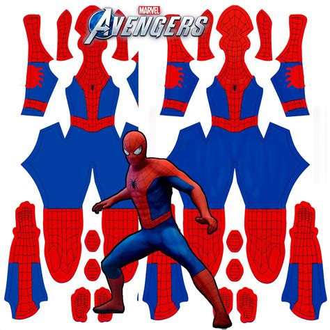 Crystal Dynamics Spider Man Classic Suit Pattern Bundle V1 Etsy