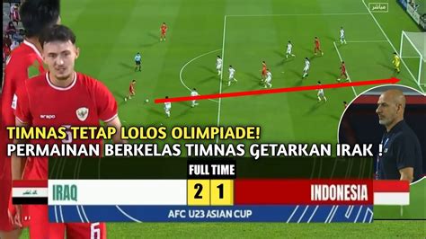 IVAR JENNER CETAK GOL 1 2 HASIL TIMNAS INDONESIA U23 VS IRAK U23