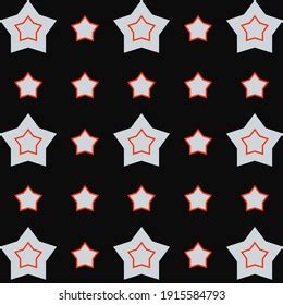 Black Background Stars Pattern Stock Vector (Royalty Free) 1915584793