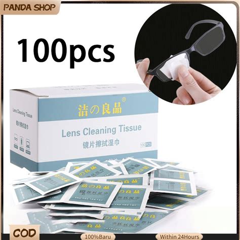 Pcs Box Disposable Eyeglasses Cleaning Cloth Quick Dry Lens Cleaning