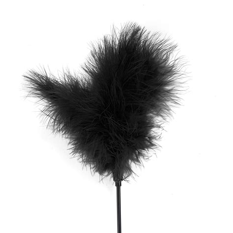 Лоскітка з пером індика Art of Sex Feather Paddle чорна SO6616 купити в секс шопі Реве та