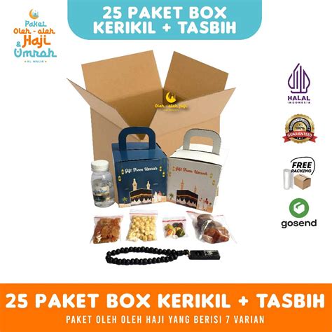 Jual Paket Oleh Oleh Haji Dan Umroh Dus Box Coklat Kerikil Tasbih