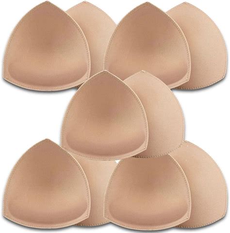 5 Pairs Bra Pads Inserts Removable Air Cotton Foam Sponge Breathable