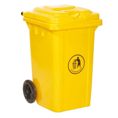 Gpc 80 Litre Yellow Wheeled Bin Lwb80yyel Aldea Group