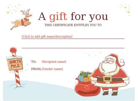 Free Christmas Certificate Templates