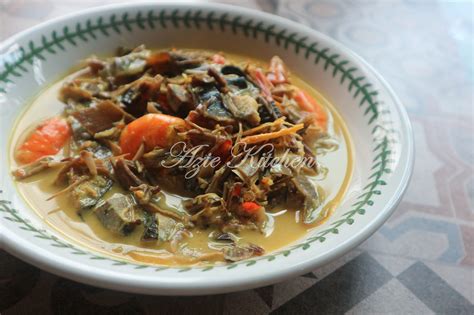 Masak Lemak Jantung Pisang Dan Udang Azie Kitchen