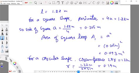 Solved An Emf Is Induced In A Conducting Loop Of Wire M Long As