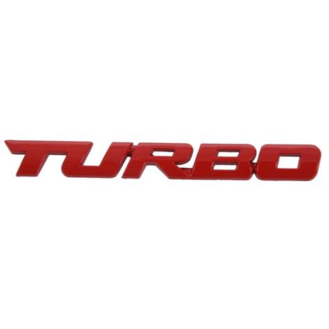 Turbo Universal Car Motorcycle Auto D Metal Emblem Badge Decal Sticker